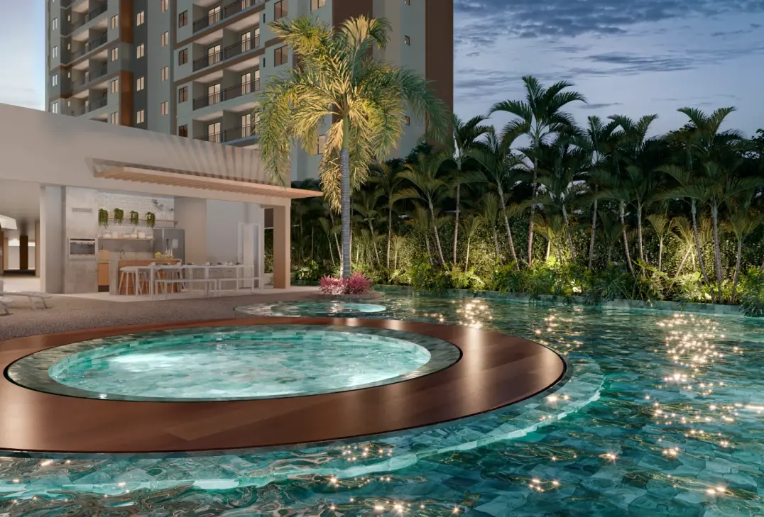 Piscina com prainha